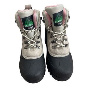 Itasca Granite Peak Womens Sz 7 Snow Boots Waterproof Thinsulate Insulated Pink